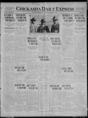 Chickasha Daily Express (Chickasha, Okla.), Vol. 21, No. 33, Ed. 1 Saturday, February 7, 1920