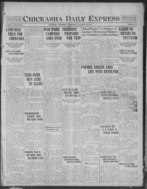 Chickasha Daily Express (Chickasha, Okla.), Vol. 19, No. 274, Ed. 1 Wednesday, November 20, 1918