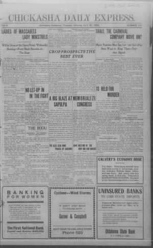 Chickasha Daily Express. (Chickasha, Okla.), Vol. 9, No. 101, Ed. 1 Tuesday, April 28, 1908