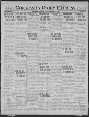 Chickasha Daily Express (Chickasha, Okla.), Vol. 20, No. 232, Ed. 1 Tuesday, September 30, 1919