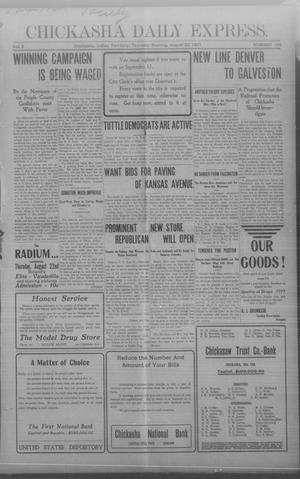 Chickasha Daily Express. (Chickasha, Indian Terr.), Vol. 8, No. 196, Ed. 1 Thursday, August 22, 1907