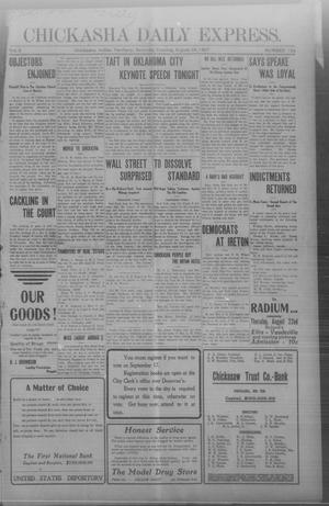 Chickasha Daily Express. (Chickasha, Indian Terr.), Vol. 8, No. 198, Ed. 1 Saturday, August 24, 1907