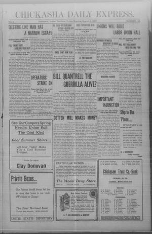 Chickasha Daily Express. (Chickasha, Indian Terr.), Vol. 8, No. 186, Ed. 1 Friday, August 9, 1907