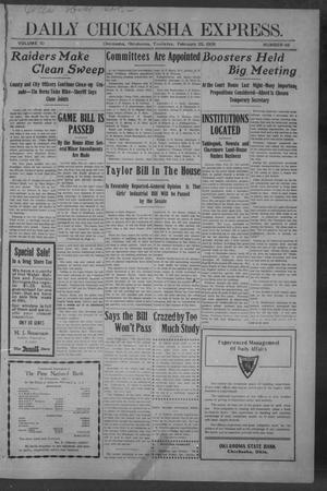 Chickasha Daily Express. (Chickasha, Okla.), Vol. 10, No. 48, Ed. 1 Thursday, February 25, 1909