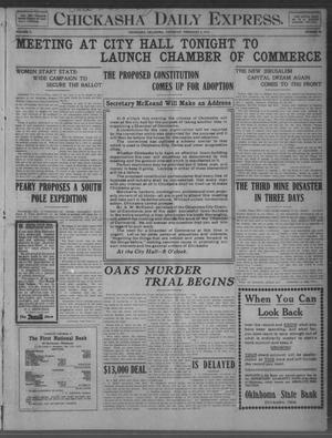 Chickasha Daily Express. (Chickasha, Okla.), Vol. 11, No. 29, Ed. 1 Thursday, February 3, 1910