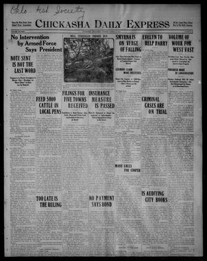 Primary view of object titled 'Chickasha Daily Express (Chickasha, Okla.), Vol. SIXTEEN, No. 58, Ed. 1 Tuesday, March 9, 1915'.