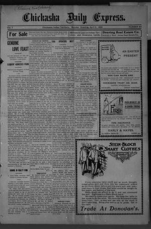 Chickasha Daily Express. (Chickasha, Indian Terr.), Vol. 7, No. 84, Ed. 1 Monday, April 9, 1906