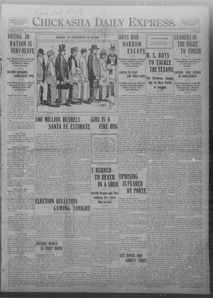 Chickasha Daily Express. (Chickasha, Okla.), Vol. THIRTEEN, No. 257, Ed. 1 Tuesday, November 5, 1912
