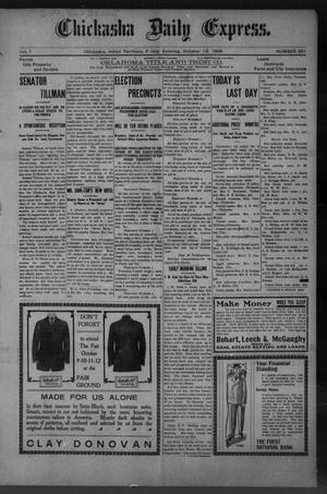 Chickasha Daily Express. (Chickasha, Indian Terr.), Vol. 7, No. 251, Ed. 1 Friday, October 12, 1906