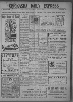 Chickasha Daily Express (Chickasha, Indian Terr.), Vol. 12, No. 243, Ed. 1 Friday, October 9, 1903