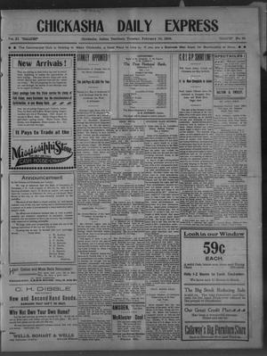 Chickasha Daily Express (Chickasha, Indian Terr.), Vol. 11, No. 34, Ed. 1 Tuesday, February 10, 1903