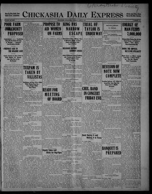 Primary view of object titled 'Chickasha Daily Express (Chickasha, Okla.), Vol. SIXTEEN, No. 166, Ed. 1 Tuesday, June 8, 1915'.
