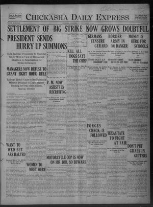 Chickasha Daily Express (Chickasha, Okla.), Vol. 17, No. 196, Ed. 1 Thursday, August 17, 1916