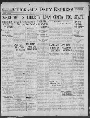 Chickasha Daily Express (Chickasha, Okla.), Vol. 19, No. 226, Ed. 1 Wednesday, September 25, 1918