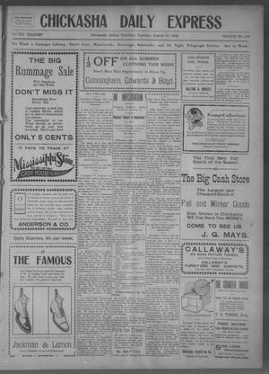 Chickasha Daily Express (Chickasha, Indian Terr.), Vol. 12, No. 196, Ed. 1 Tuesday, August 18, 1903