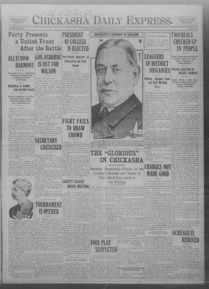 Chickasha Daily Express. (Chickasha, Okla.), Vol. THIRTEEN, No. 159, Ed. 1 Wednesday, July 3, 1912