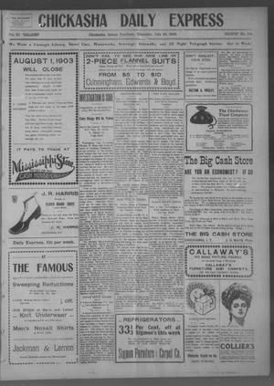 Chickasha Daily Express (Chickasha, Indian Terr.), Vol. 11, No. 174, Ed. 1 Thursday, July 23, 1903