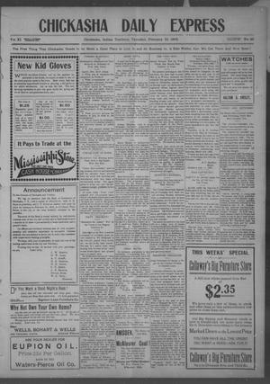 Chickasha Daily Express (Chickasha, Indian Terr.), Vol. 11, No. 42, Ed. 1 Thursday, February 19, 1903