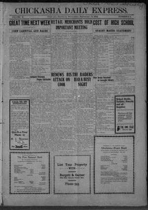 Chickasha Daily Express. (Chickasha, Okla.), Vol. 10, No. 212, Ed. 1 Wednesday, September 15, 1909