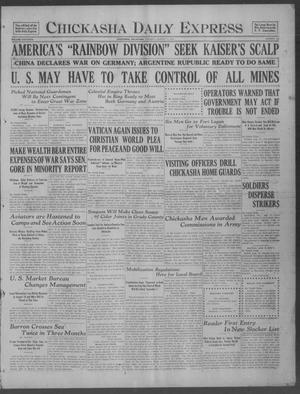Chickasha Daily Express (Chickasha, Okla.), Vol. 18, No. 192, Ed. 1 Tuesday, August 14, 1917