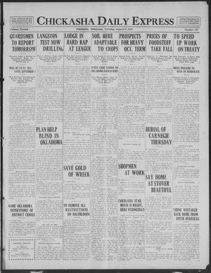 Chickasha Daily Express (Chickasha, Okla.), Vol. 20, No. 191, Ed. 1 Tuesday, August 12, 1919