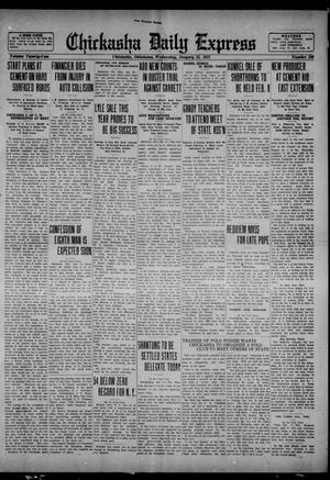 Chickasha Daily Express (Chickasha, Okla.), Vol. 22, No. 239, Ed. 1 Wednesday, January 25, 1922