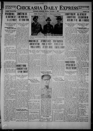 Chickasha Daily Express (Chickasha, Okla.), Vol. 22, No. 173, Ed. 1 Monday, November 7, 1921