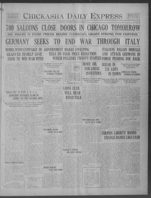 Chickasha Daily Express (Chickasha, Okla.), Vol. 18, No. 257, Ed. 1 Tuesday, October 30, 1917
