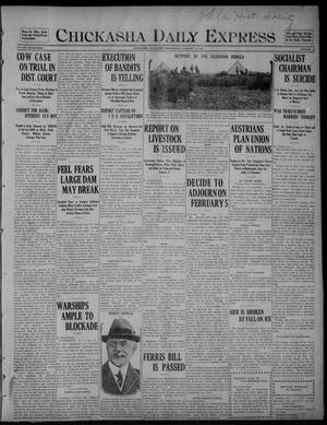 Chickasha Daily Express (Chickasha, Okla.), Vol. SEVENTEEN, No. 16, Ed. 1 Wednesday, January 19, 1916