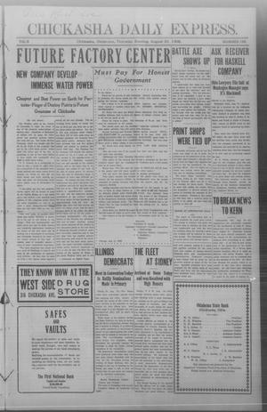 Chickasha Daily Express. (Chickasha, Okla.), Vol. 9, No. 198, Ed. 1 Thursday, August 20, 1908