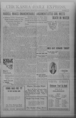 Chickasha Daily Express. (Chickasha, Indian Terr.), Vol. 8, No. 210, Ed. 1 Monday, September 9, 1907