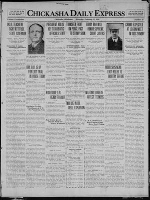 Chickasha Daily Express (Chickasha, Okla.), Vol. 21, No. 45, Ed. 1 Saturday, February 21, 1920