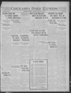 Chickasha Daily Express (Chickasha, Okla.), Vol. 19, No. 302, Ed. 1 Tuesday, December 24, 1918