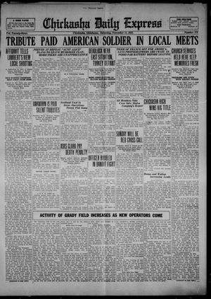 Chickasha Daily Express (Chickasha, Okla.), Vol. 23, No. 178, Ed. 1 Saturday, November 11, 1922