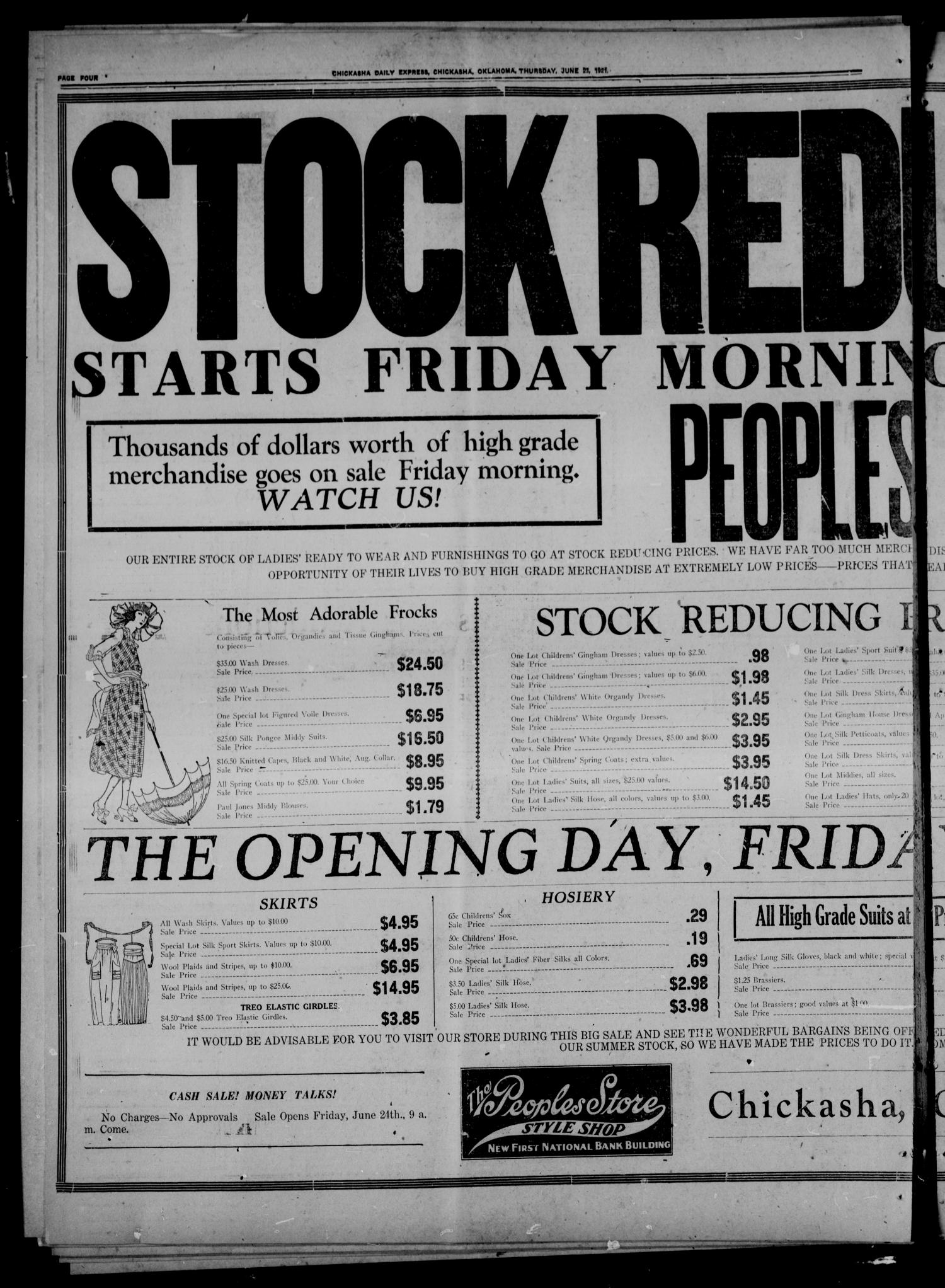 Chickasha Daily Express (Chickasha, Okla.), Vol. 22, No. 149, Ed. 1 Thursday, June 23, 1921
                                                
                                                    [Sequence #]: 4 of 8
                                                