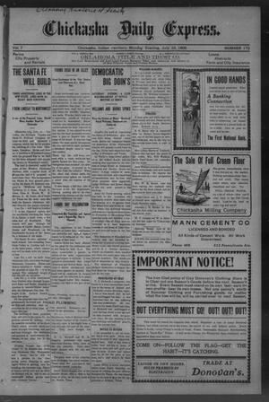 Chickasha Daily Express. (Chickasha, Indian Terr.), Vol. 7, No. 172, Ed. 1 Monday, July 23, 1906