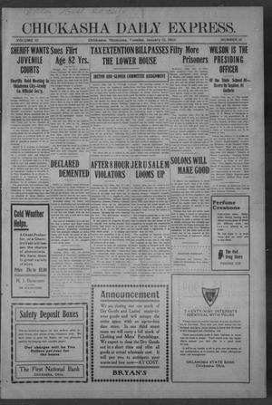 Chickasha Daily Express. (Chickasha, Okla.), Vol. 10, No. 10, Ed. 1 Tuesday, January 12, 1909