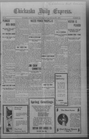 Chickasha Daily Express. (Chickasha, Indian Terr.), Vol. 8, No. 45, Ed. 1 Saturday, February 23, 1907