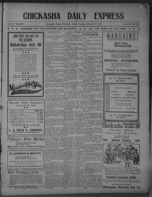 Chickasha Daily Express (Chickasha, Indian Terr.), Vol. 11, No. 261, Ed. 1 Friday, October 17, 1902