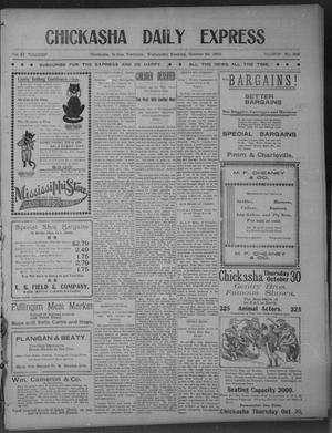 Chickasha Daily Express (Chickasha, Indian Terr.), Vol. 11, No. 265, Ed. 1 Wednesday, October 22, 1902