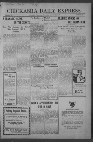 Chickasha Daily Express. (Chickasha, Okla.), Vol. 10, No. 24, Ed. 1 Thursday, January 28, 1909
