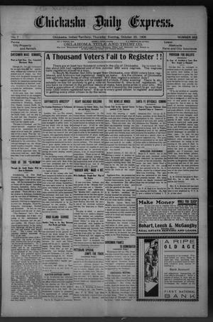 Chickasha Daily Express. (Chickasha, Indian Terr.), Vol. 7, No. 262, Ed. 1 Thursday, October 25, 1906