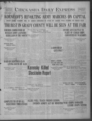 Chickasha Daily Express (Chickasha, Okla.), Vol. 18, No. 215, Ed. 1 Tuesday, September 11, 1917