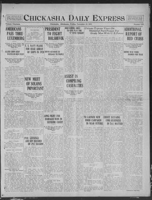 Chickasha Daily Express (Chickasha, Okla.), Vol. 19, No. 276, Ed. 1 Friday, November 22, 1918