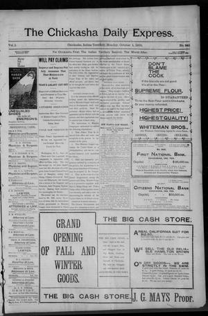 The Chickasha Daily Express. (Chickasha, Indian Terr.), Vol. 1, No. 242, Ed. 1 Monday, October 1, 1900