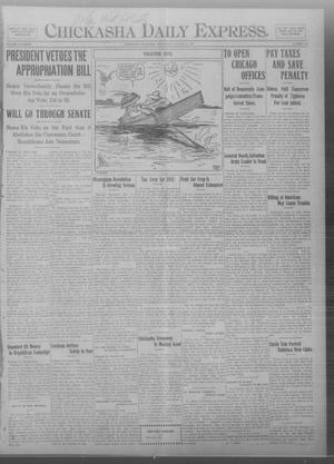 Chickasha Daily Express. (Chickasha, Okla.), Vol. THIRTEEN, No. 199, Ed. 1 Wednesday, August 21, 1912