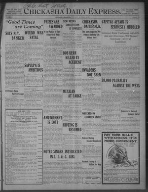 Chickasha Daily Express. (Chickasha, Okla.), Vol. 11, No. 274, Ed. 1 Wednesday, November 16, 1910