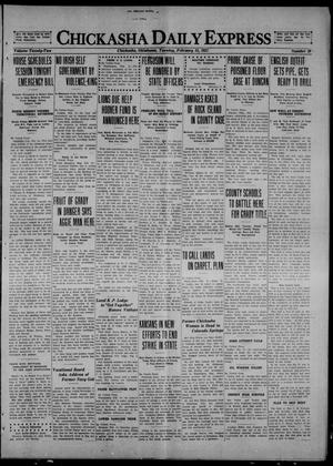 Chickasha Daily Express (Chickasha, Okla.), Vol. 22, No. 39, Ed. 1 Tuesday, February 15, 1921