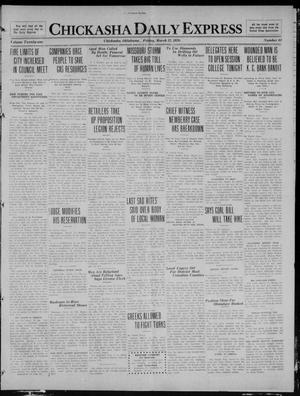 Chickasha Daily Express (Chickasha, Okla.), Vol. 21, No. 62, Ed. 1 Friday, March 12, 1920