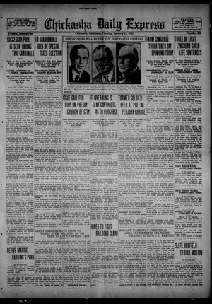 Chickasha Daily Express (Chickasha, Okla.), Vol. 22, No. 238, Ed. 1 Tuesday, January 24, 1922